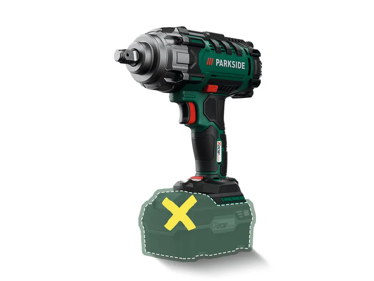 PARKSIDE® Clé à chocs sans fil pour véhicules PASSK 20-Li B2, 20 V