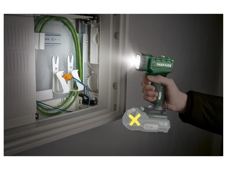 Lampe torche LED sans fil PLHLA 20-Li A1, 20 V