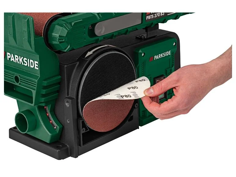 Ponceuse à bande et à disque PBTS 370 B3, 370 W