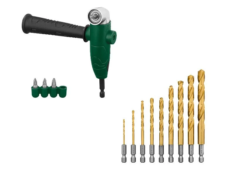 Renvoi d’angle pour perceuse ou Forets hélicoïdaux HSS