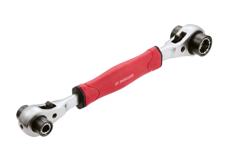 PARKSIDE® Clé multi-cliquet ou cliquet 8 en 1, poignée bi-matière