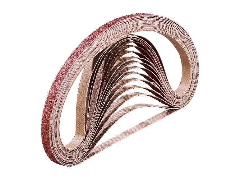 Set de papier abrasif pour limes à bande