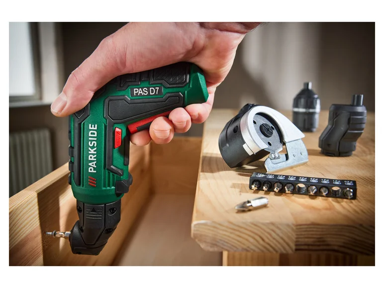 Visseuse sans fil avec embouts interchangeables PAS D7