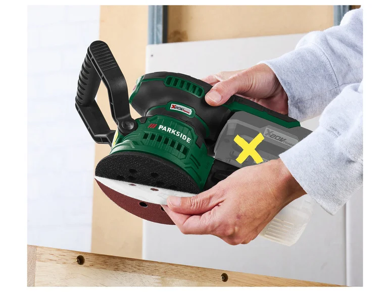 PARKSIDE® Ponceuse excentrique sans fil PAEXS 20-Li B2, 20 V