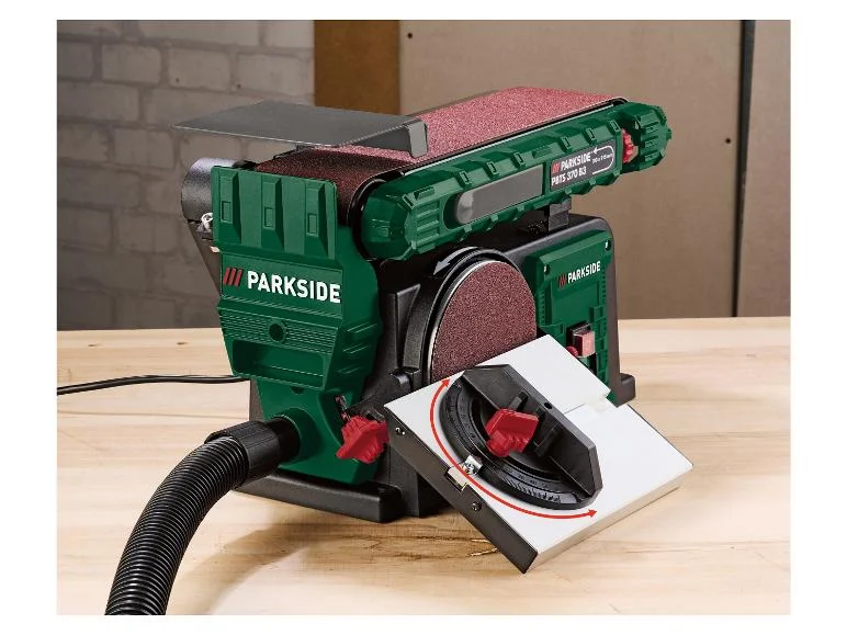 Ponceuse à bande et à disque PBTS 370 B3, 370 W