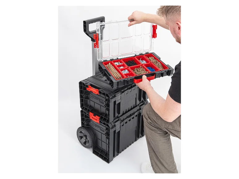 Kit caisse à outils sur roulettes, 3 pièces