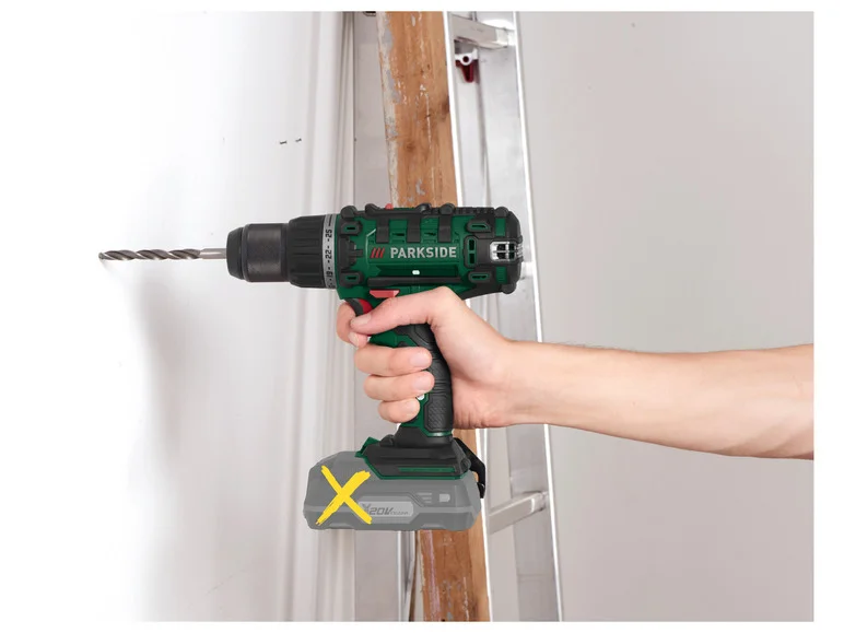 PARKSIDE® Perceuse-visseuse sans fil PABS 20-Li G8, 20 V