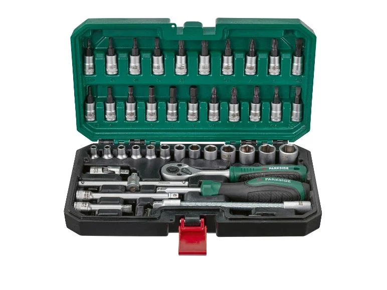 Set de cliquet et accessoires, 46 pièces