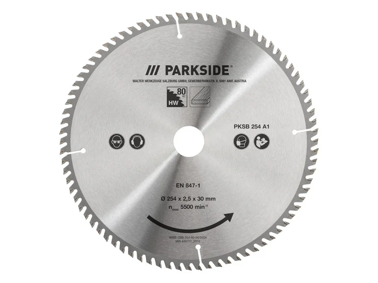 PARKSIDE® Lame de scie circulaire PKSB 254 A1, 25,4 cm