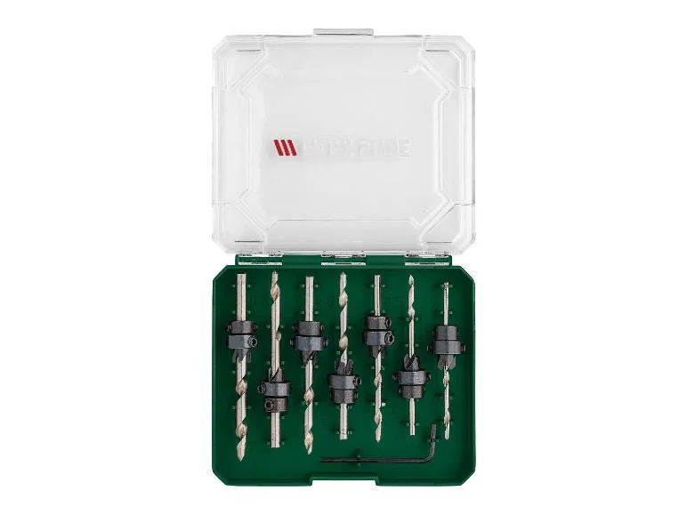 Set de forets fraiseurs, mèches ou fraises coniques