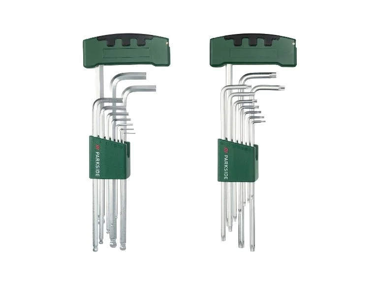 Jeu de clés mâles coudées en étoile