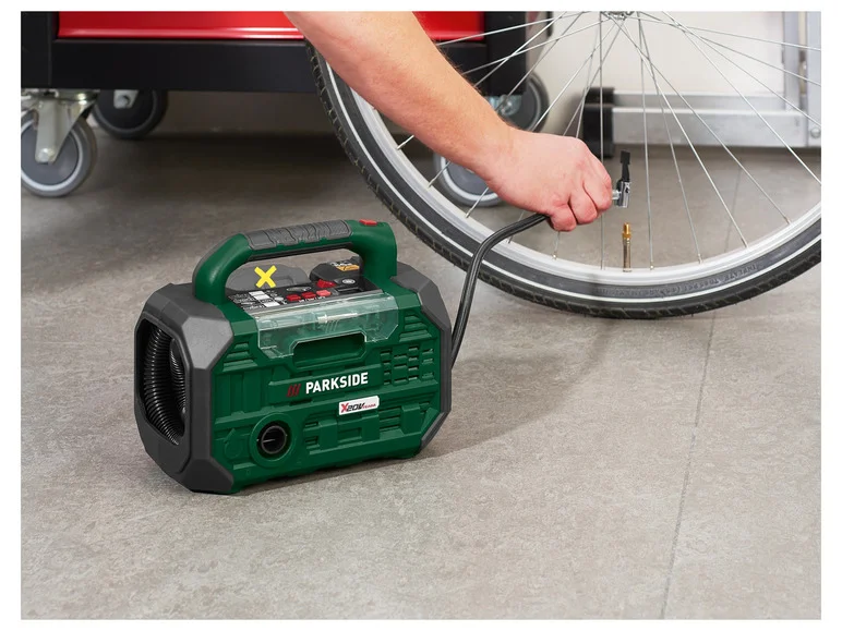 PARKSIDE® Compresseur et pompe à air sans fil PKA 20-Li C3, 20 V