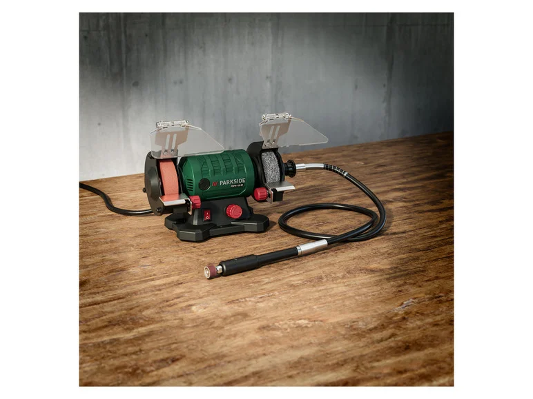 Touret à meuler double avec arbre flexible PDFW 120 B3, 120 W