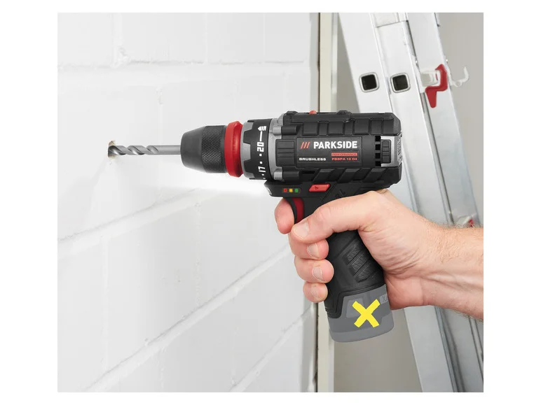PARKSIDE PERFORMANCE® Perceuse-visseuse sans fil PBSPA 12 D4, 12 V