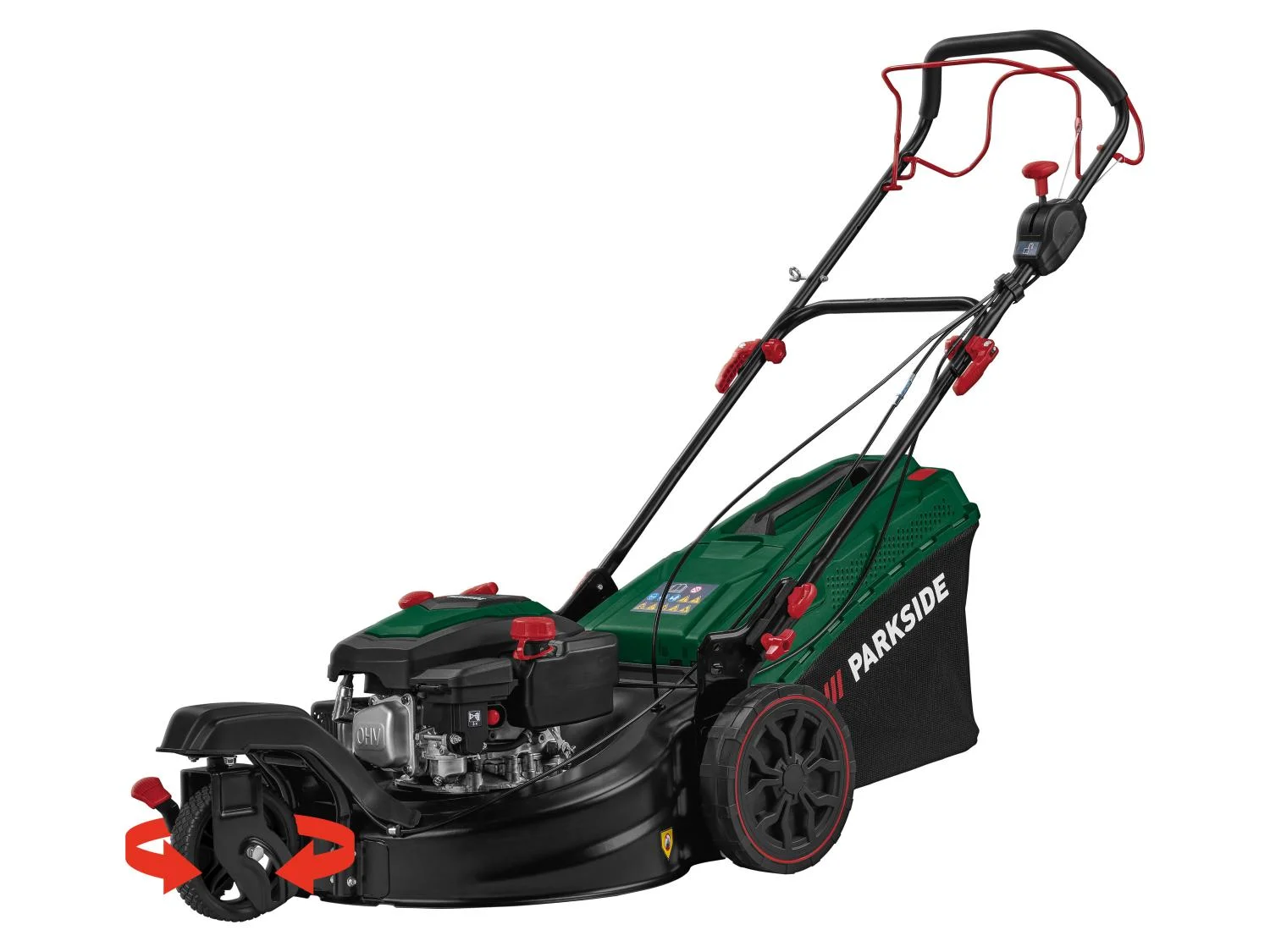 PARKSIDE® Petrol Lawn Mower »Trike PBRMT 51 A1«, with 7-level cutting height adjustment