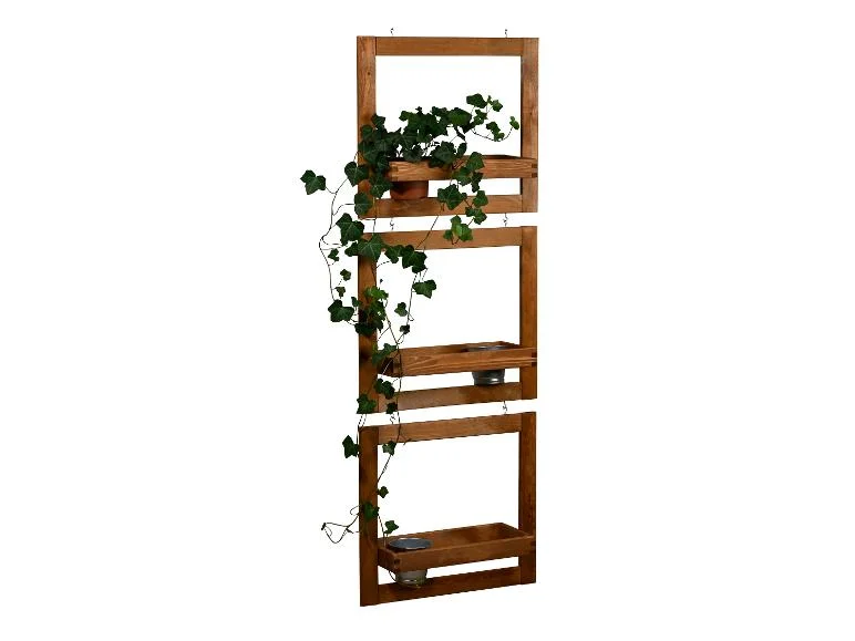 Ensemble jardinière suspendue avec pots