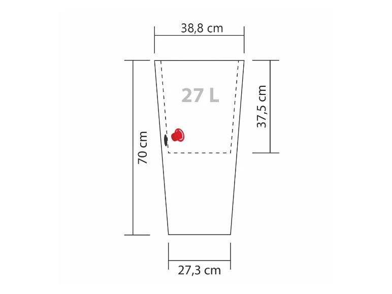 Pot à fleurs avec insert