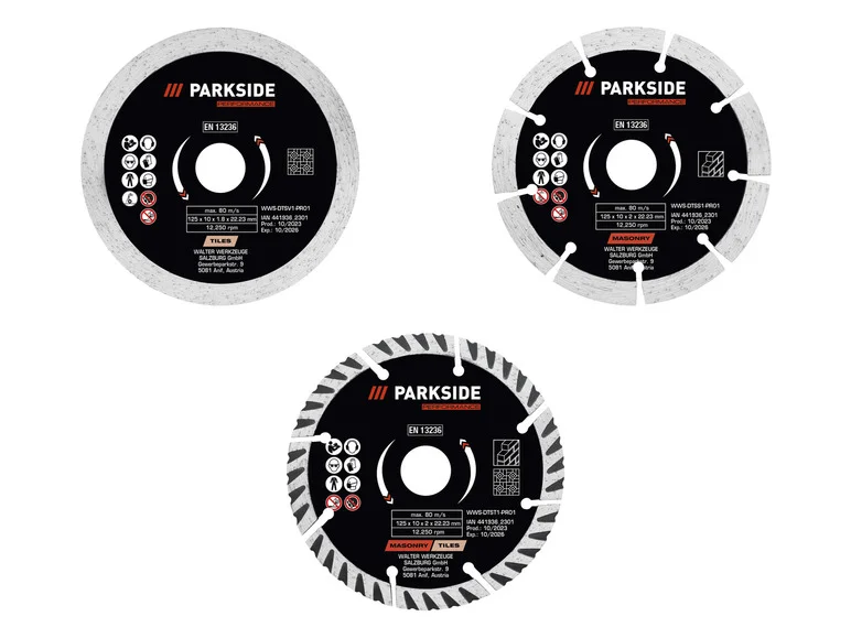 PARKSIDE PERFORMANCE® Disque à tronçonner, Ø 125 mm