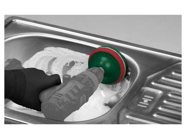 PARKSIDE® Set d'embouts à brosse et de tampons abrasifs, 14 pièces