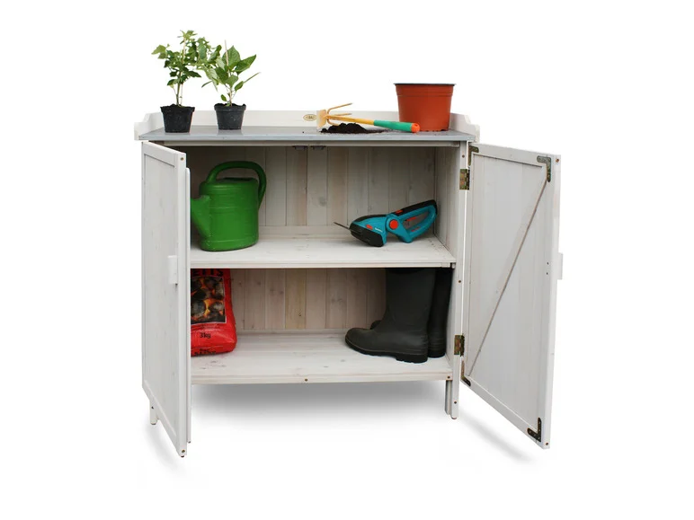 Table de jardin avec meuble bas, 98 x 48 x 95 cm