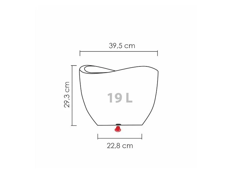 Scheurich Pot à plantation Wave Globe