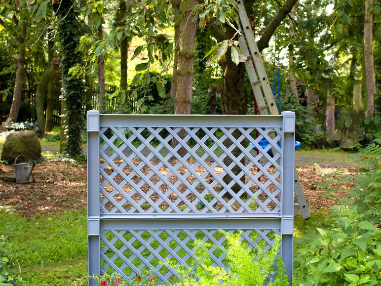 KHW Bac à plantes avec treillis central, 100 cm de long, 110 litres, plastique