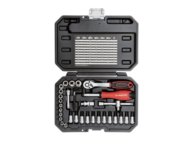 PARKSIDE® Set de clés à douilles, 36 pièces
