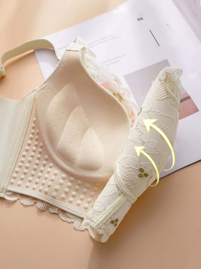 Sexy Lace Push Up Wireless Bra Plus Size