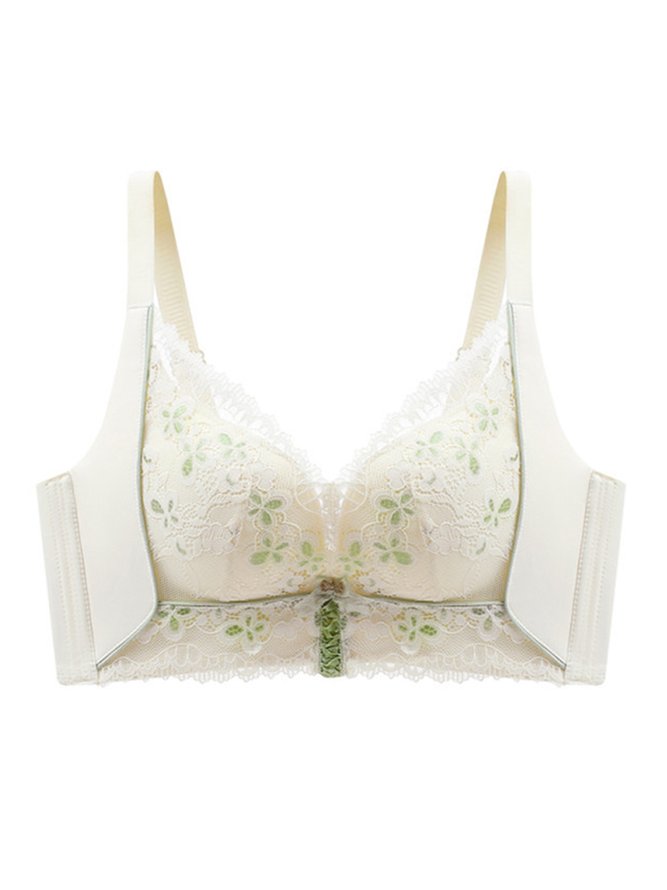 Adjustable Push Up Underwear Sexy Lace Steelless Bra