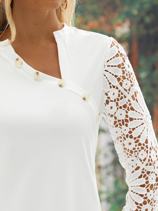 Plain Asymmetrical Loose Urban Dress