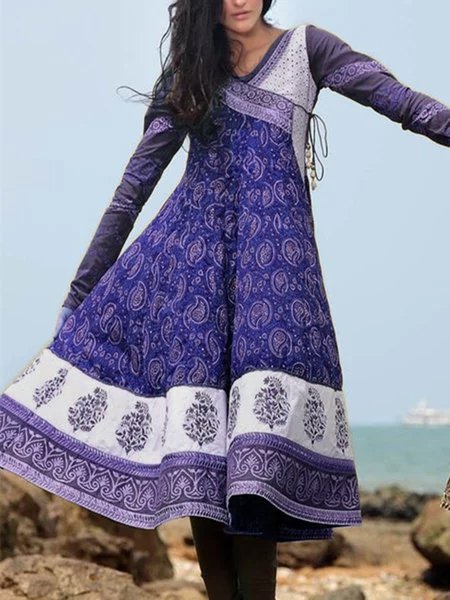 Cotton Casual Weaving Dress
