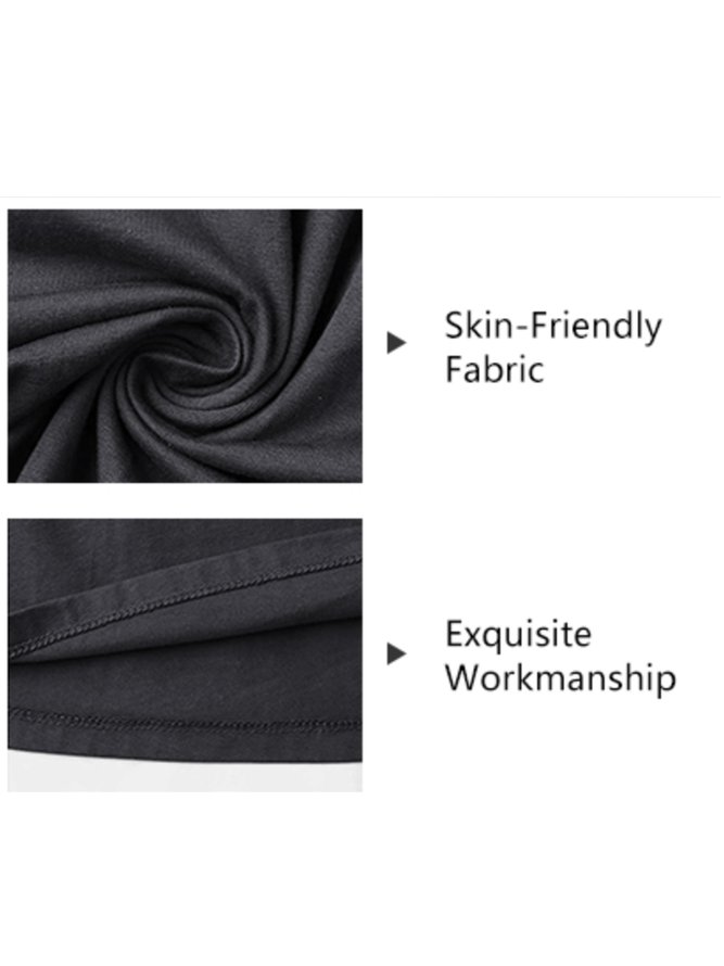 Square Neck Spaghetti Loose Plain Casual Basic Dress