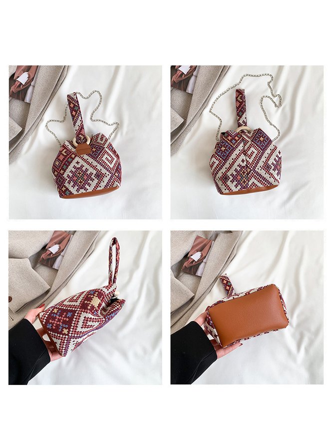 Casual Ethnic Pattern Cross Clutch Women's Coin Purse Ethnic Boho