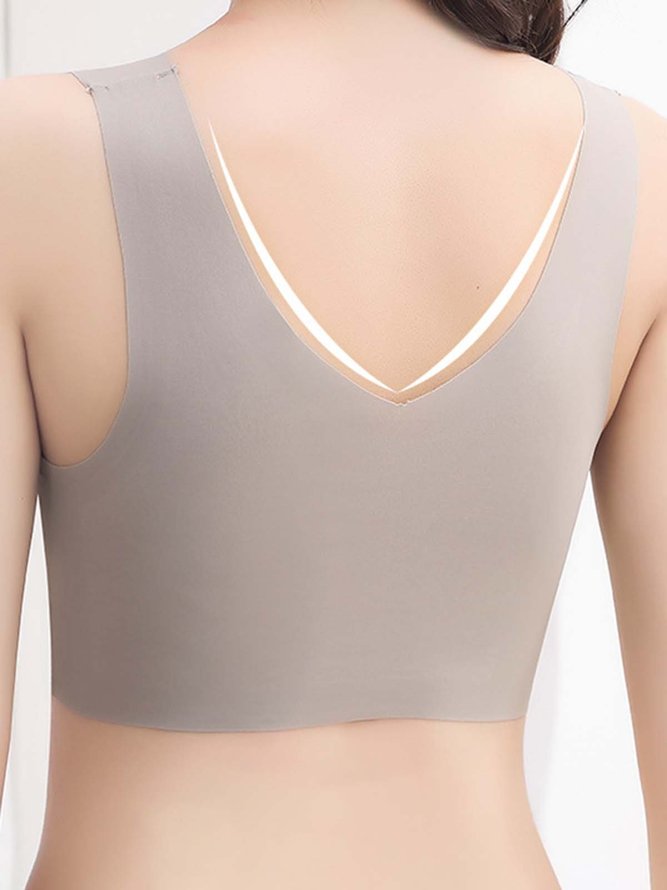 No Trace Breathable Lace Casual V Neck Bra & Bralette