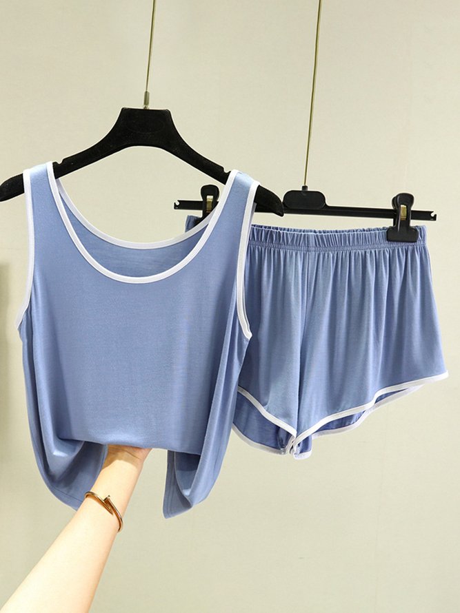 Breathable Comfortable Modal Loose Casual Vest Lounge Set