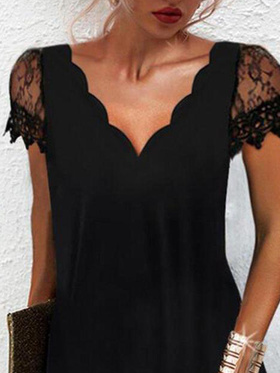 V Neck Solid Party Mini Dresses