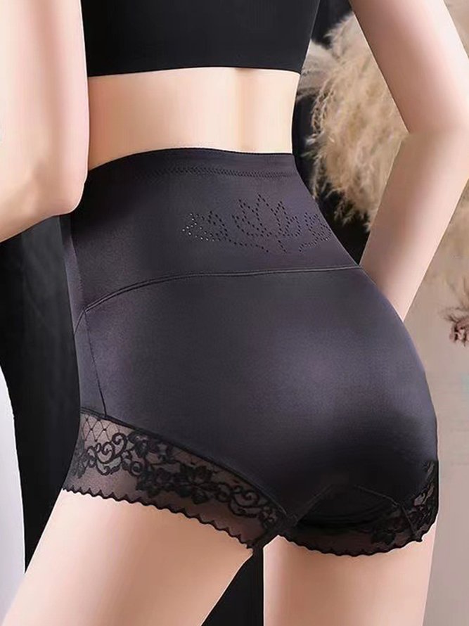 Breathable Lace High Elastic Seamless High Waist Panty