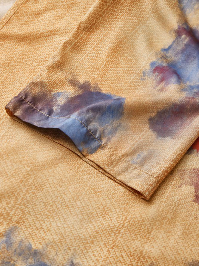 Casual Abstract Two-Piece Set