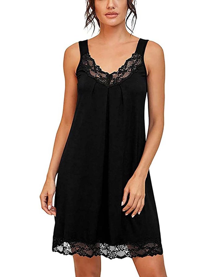 Elegant Loose Printing Nightdress