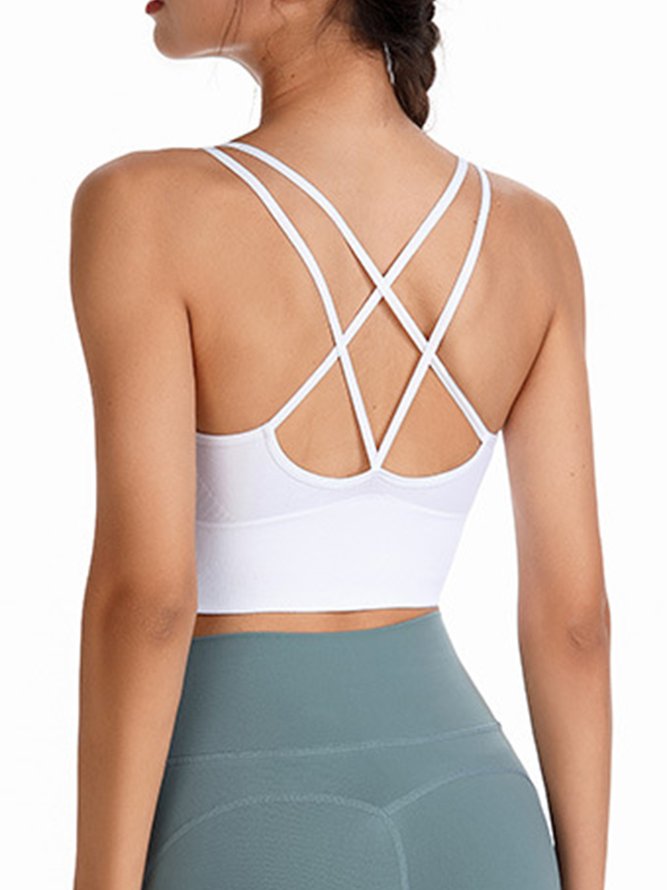 Plain Simple Spaghetti Sports Bra