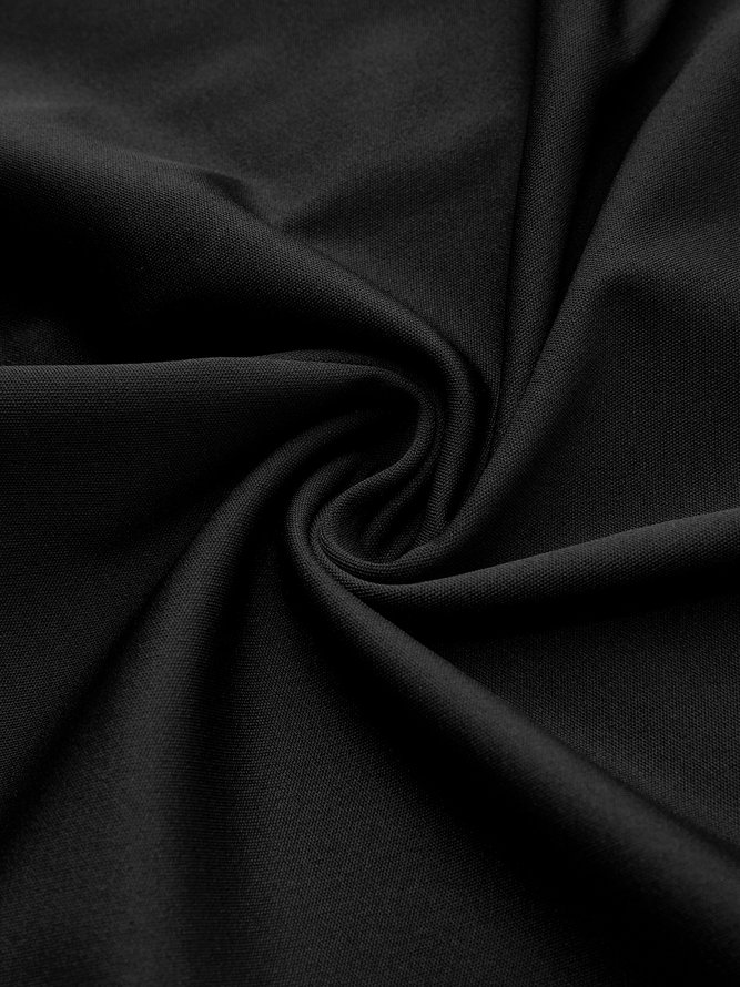 V Neck Simple Plain Lace Dress