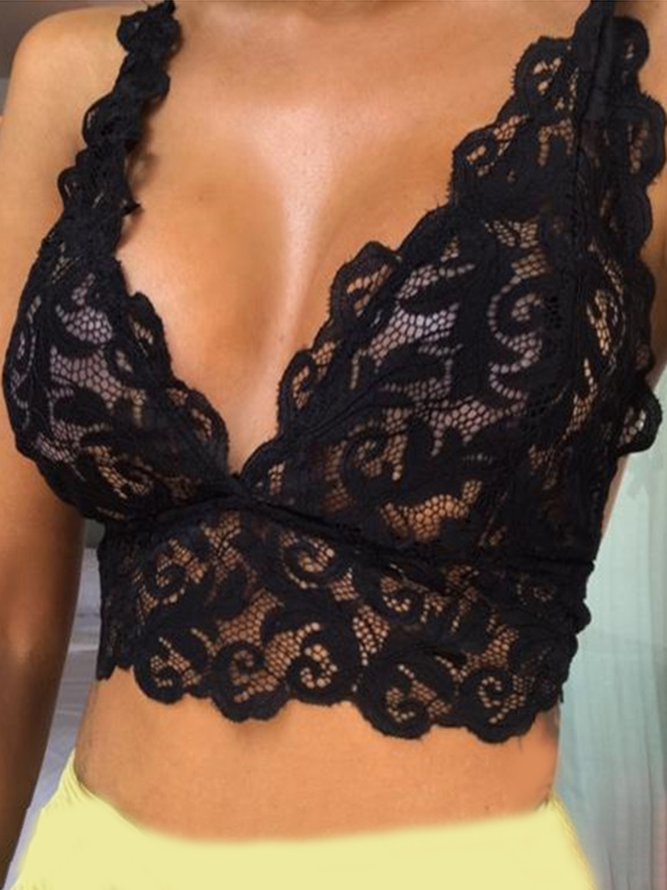 Lace Cutout Sexy Tank Top Lingerie