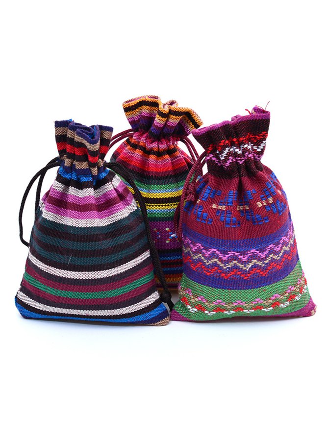 Ethnic Drawstring Storage Bag