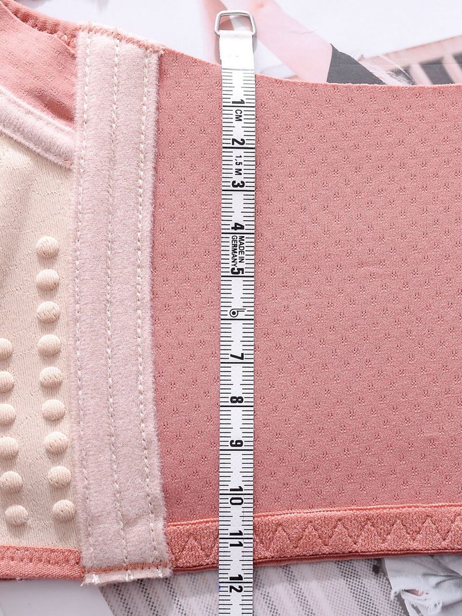 Underwireless Lace Floral Bra Plus Size Full Coverage Adjustable Massage Bra