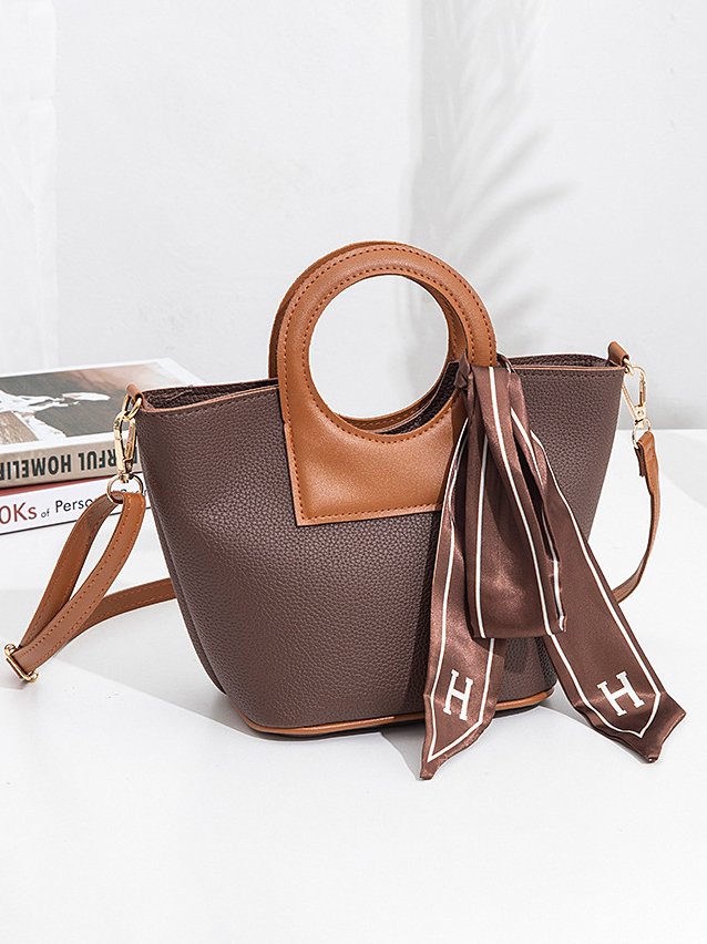 Urban Casual Simple Leather Handbag Messenger Bag Daily Women Jewelry