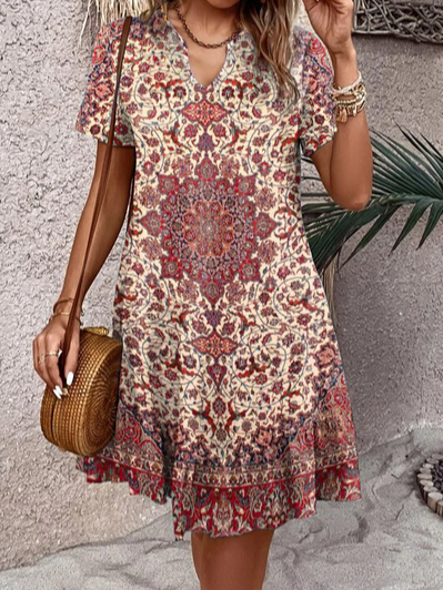 Ethnic Knitted Casual Loose Dress