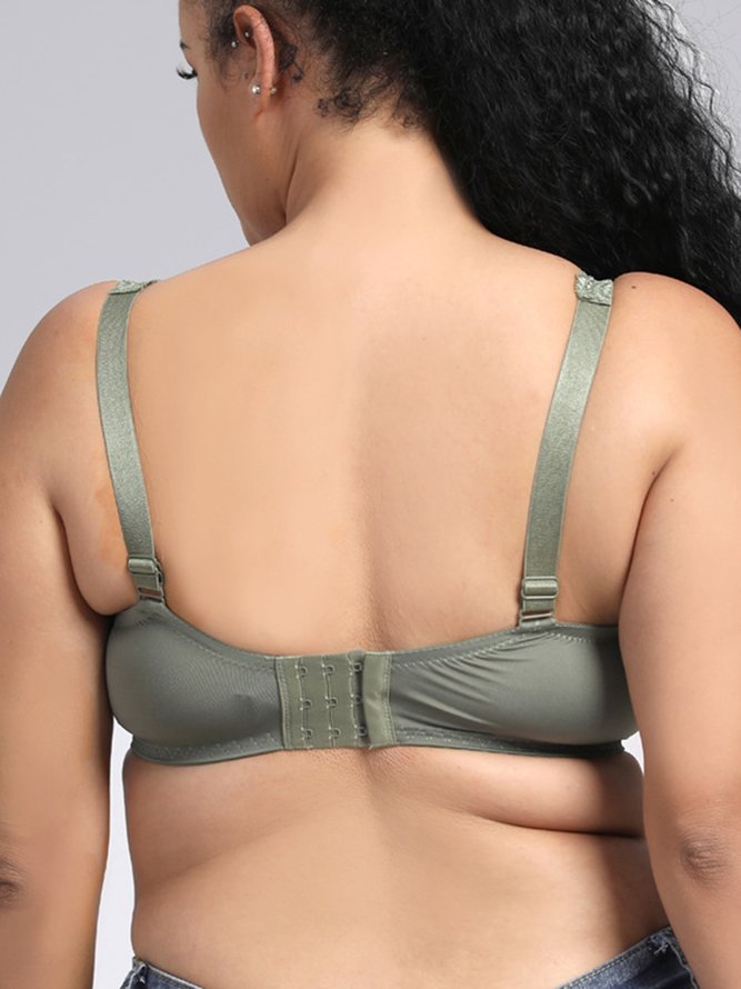 Floral Lace Thin Cup Underwired Bra