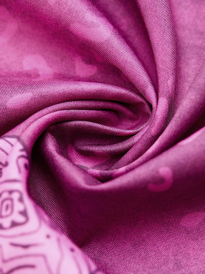 Jacquard V Neck Going Out Cotton Mini Dress