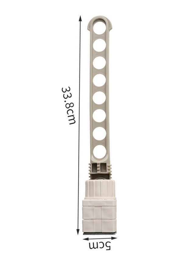 Portable Storage Folding Hanger Hook Indoor Clothes Rack Window Frame Clothes Rod