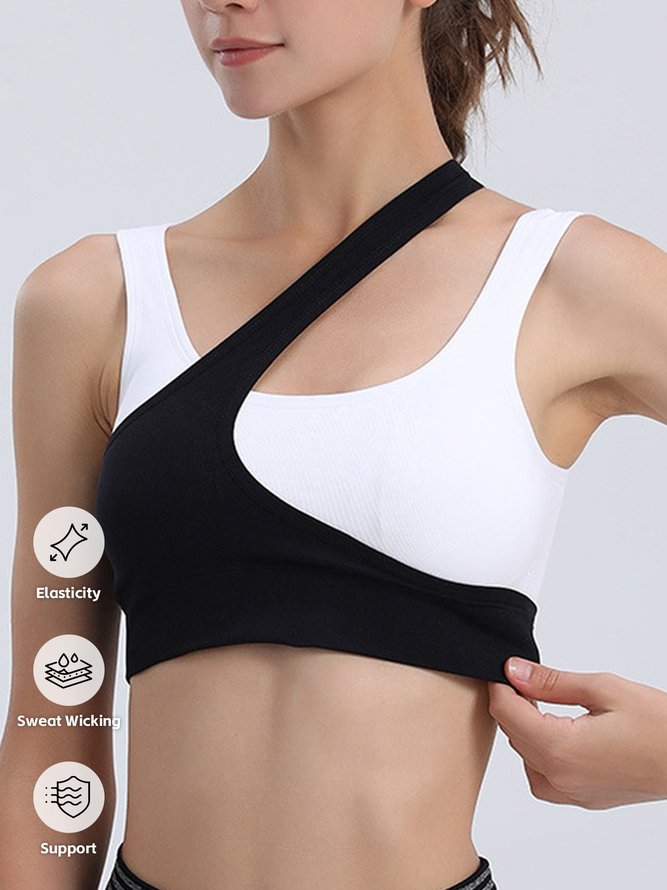 Lycra Sports Plain Sports Bra